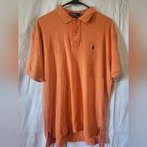 Men's Ralph Lauren orange polo size medium